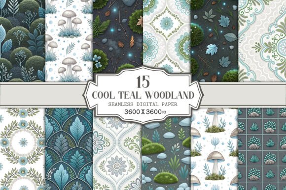 Cool Teal Woodland Seamless Pattern: A Designer's Guide