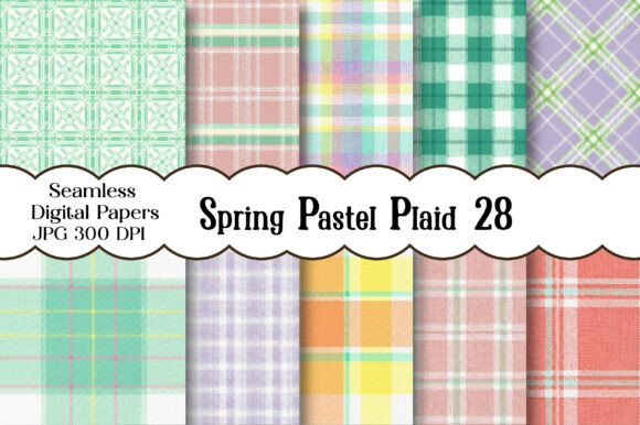Embrace the Season: The Timeless Appeal of the Spring Pastel Plaid Seamless Pack