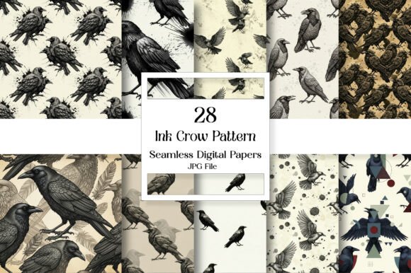 Embracing the Gothic Aesthetic: The Artistic Power of Ink Crow Patterns in Modern Design