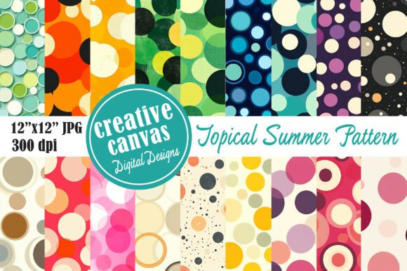 Strategic Design Decisions with Retro Circle Digital Paper