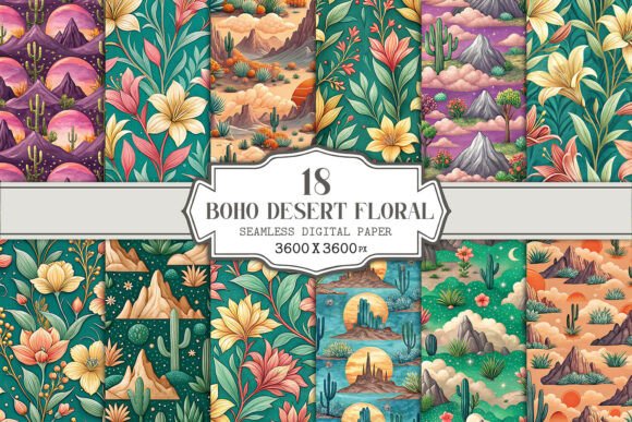 Unlocking Creative Potential: A Deep Dive into Boho Desert Floral Seamless Patterns