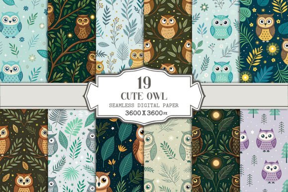 Unlocking Creative Potential with the Cute Owl Seamless Pattern Bundle
