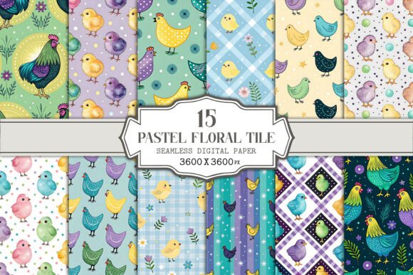 Unlocking Creativity with the Cute Chicken Chick Seamless Pattern Bundle