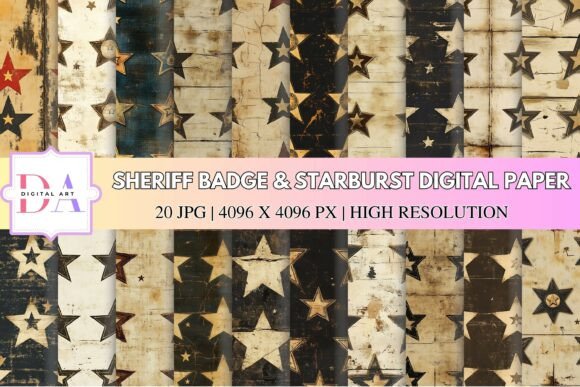 Unlocking Vintage Americana: A Complete Guide to Sheriff Badge Starburst Digital Paper